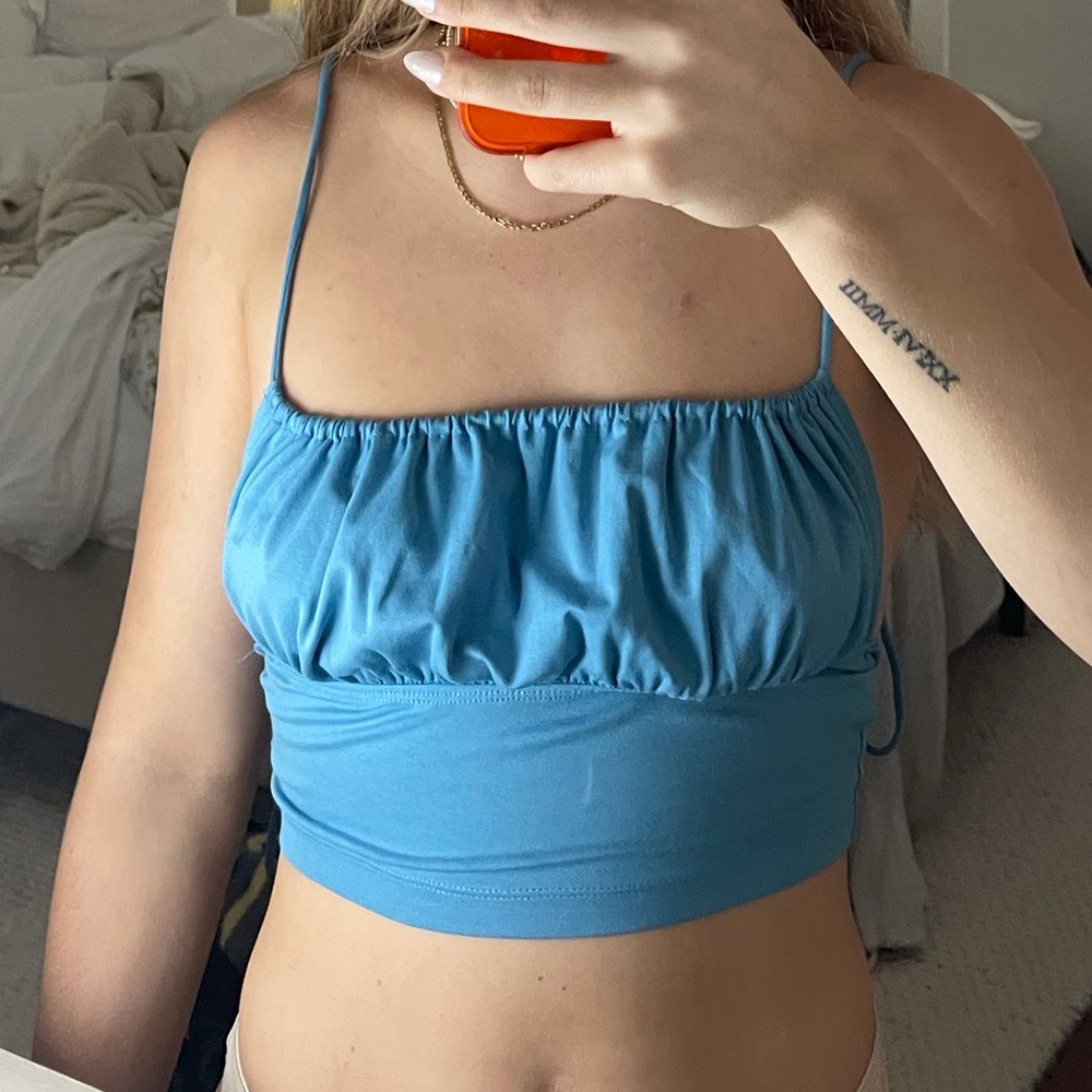 blue princess polly tie top